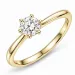 0,50 ct lab grown timantti solitaire-sormus 9 karaatin kultaa 0,50 ct