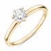 0,50 ct lab grown timantti solitaire-sormus 9 karaatin kultaa 0,50 ct