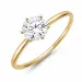 0,50 ct lab grown timantti solitaire-sormus 9 karaatin kultaa 0,50 ct