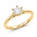 0,50 ct lab grown timantti solitaire-sormus 9 karaatin kultaa 0,50 ct