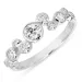 valkoinen zirkoni sormus hopea - Bubbly Sparkle