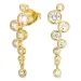 zirkoni korvarenkaat  kullattu hopea - Bubbly Sparkle