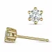 2 x 0,20 ct solitaire-nappikorvakorut 14 karaatin kultaa kanssa timantti