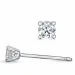 2 x 0,10 ct solitaire-nappikorvakorut 14 karaatin valkokultaa kanssa timantti
