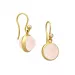 Julie Sandlau vaaleanpunaista korvarenkaat  kullattua hopeaa vaaleanpunainen kristalli valkoinen zirkoni
