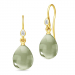 Julie Sandlau vihreä kristalli korvarenkaat  kullattua hopeaa vihreä kristalli valkoinen zirkoni