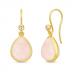 Julie Sandlau vaaleanpunaista kristalli korvarenkaat  kullattua hopeaa roosa kristalli valkoinen zirkoni
