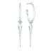 ID Fine IDH005SL Spear puolikorvarenkaita hopeaa