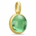 Julie Sandlau vihreä riipus  kullattua hopeaa vihreä kristalli