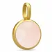 Julie Sandlau Prime vaaleanpunaista riipus  kullattua hopeaa vaaleanpunainen kristalli