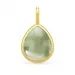 Julie Sandlau vihreä kristalli riipus  kullattua hopeaa vihreä kristalli