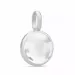 Julie Sandlau pyöreä valkoinen kristalli riipus  satiinirodinoitu sterlinghopea valkoinen kristalli