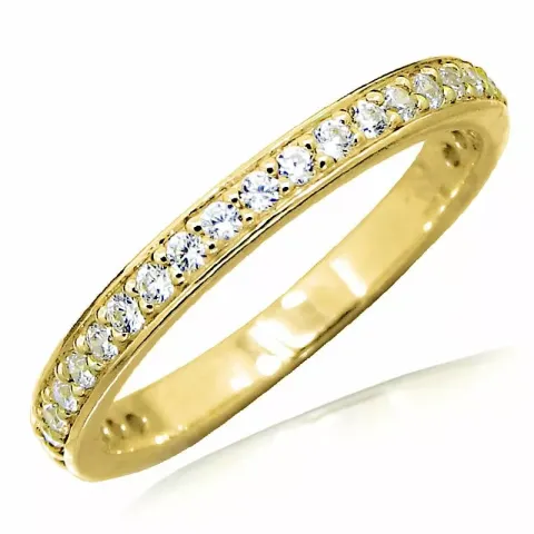 valkoinen zirkoni sormus 9 karaatin kultaa