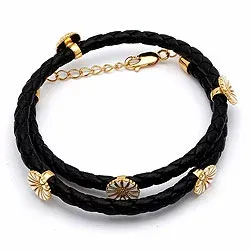 Rannekoru  nahasta päivänkakkara riipus kullattua hopeaa