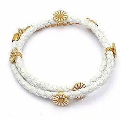 Rannekoru  nahasta päivänkakkara riipus kullattua hopeaa