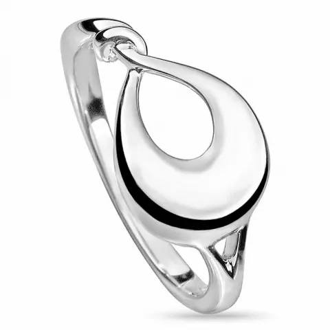 Yksinkertainen abstrakti sormus hopeaa