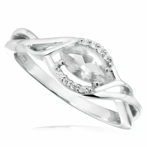 zirkoni sormus hopeaa