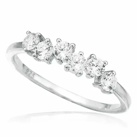 Ihastuttavia kapea zirkoni sormus hopeaa