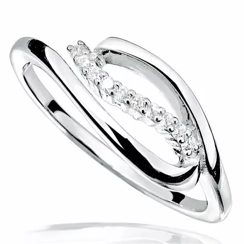 yksinkertainen zirkoni sormus hopeaa