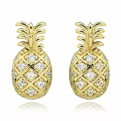 ananas korvarenkaat kullattu hopea