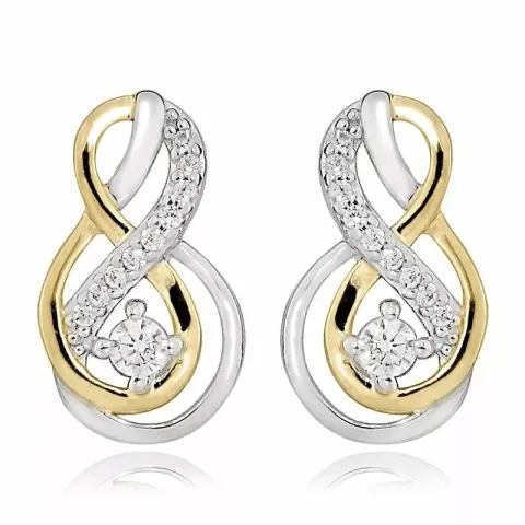 abstrakti korvarenkaat  hopea kanssa kullattu hopea