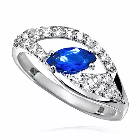 Elegantti sormus rodinoitua hopeaa