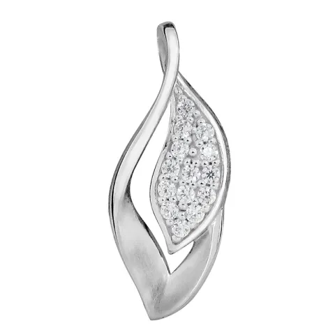 Abstrakti lehti riipus  rodinoitua hopeaa