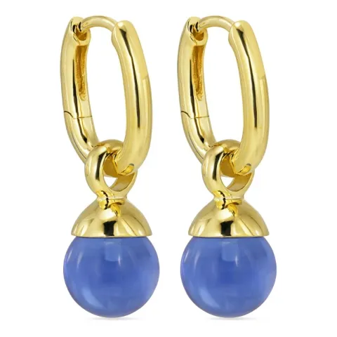 sininen kristalli rengas  kullattu hopea