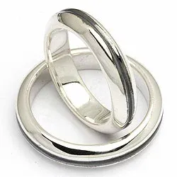 Vihkisormukset rs of scandinavia oksidoitua sterlinghopeaa