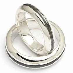 Vihkisormukset rs of scandinavia oksidoitua sterlinghopeaa