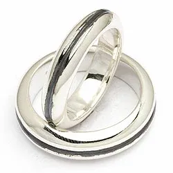 Vihkisormukset rs of scandinavia oksidoitua sterlinghopeaa