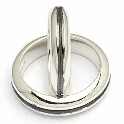 Vihkisormukset rs of scandinavia oksidoitua sterlinghopeaa