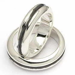 Vihkisormukset rs of scandinavia oksidoitua sterlinghopeaa