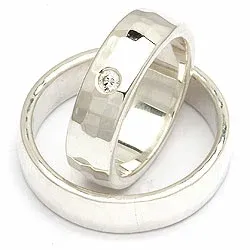 Vihkisormukset rs of scandinavia hopea