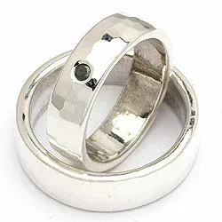Vihkisormukset rs of scandinavia hopea 0,05 ct