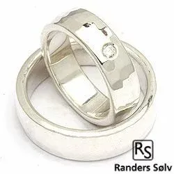 Vihkisormukset rs of scandinavia hopea