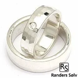 Vihkisormukset rs of scandinavia hopea