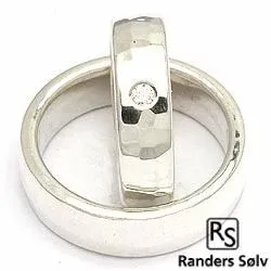 Vihkisormukset rs of scandinavia hopea