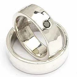 Vihkisormukset rs of scandinavia hopea 0,10 ct
