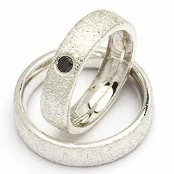 Vihkisormukset rs of scandinavia hopea 0,10 ct