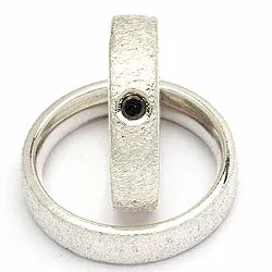 Vihkisormukset rs of scandinavia hopea 0,10 ct