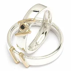 Vihkisormukset rs of scandinavia hopea ja kulta 0,03 ct