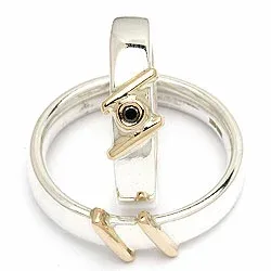 Vihkisormukset rs of scandinavia hopea ja kulta 0,03 ct