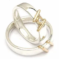 Vihkisormukset rs of scandinavia hopea ja kulta