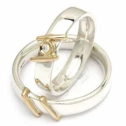 Vihkisormukset rs of scandinavia hopea ja kulta