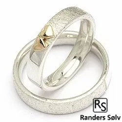 Vihkisormukset rs of scandinavia hopea ja kulta