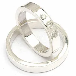 Vihkisormukset rs of scandinavia hopea