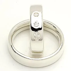 Vihkisormukset rs of scandinavia hopea