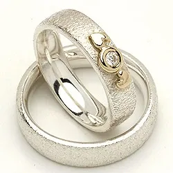 Vihkisormukset rs of scandinavia hopea ja kulta