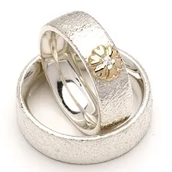 Vihkisormukset rs of scandinavia hopea ja kulta